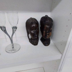 PAIRE VISAGE AFRICAIN 
