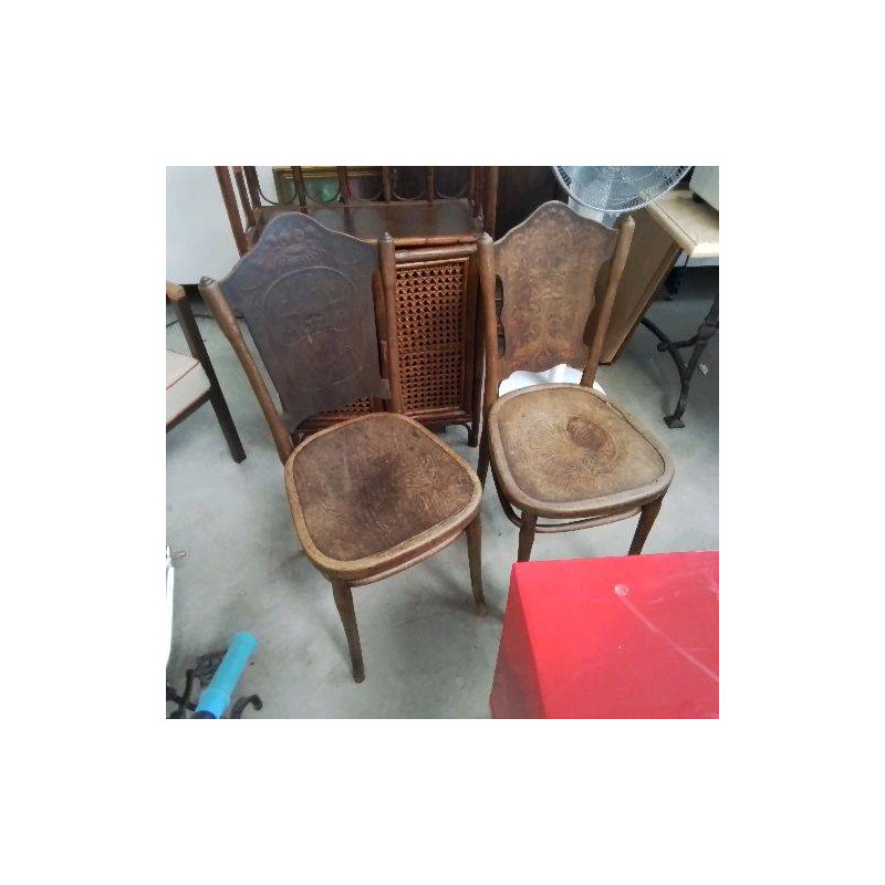 PAIRE DE CHAISES JACOB ET JOSEPH KOHN