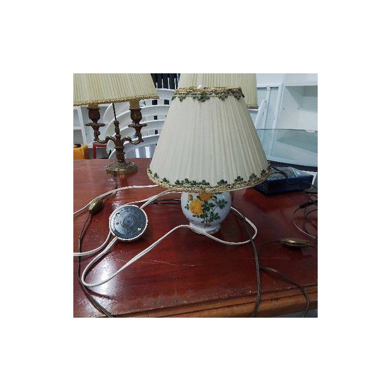 LAMPE BLANC FLEUR