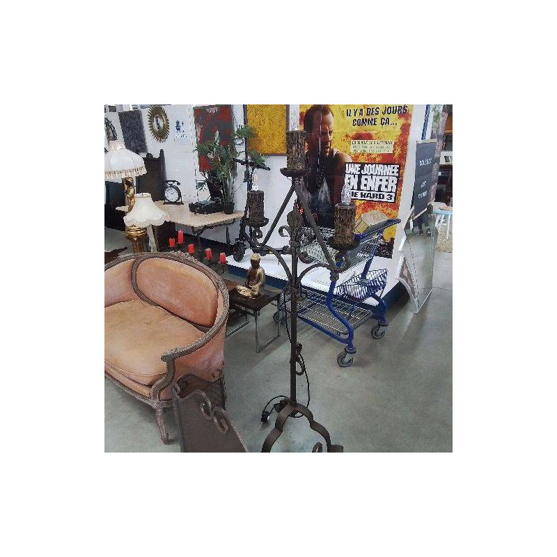 LAMPADAIRE FER FORGÉ