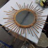 MIROIR SOLEIL ROTIN