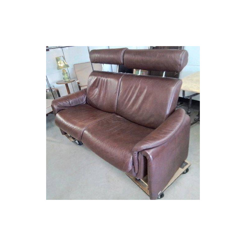 CANAPÉ CUIR MARRON 