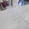 15 VERRES EN CRISTAL GRAVÉ