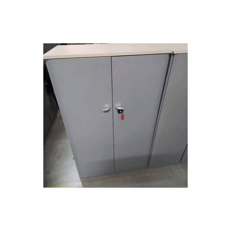 ARMOIRE DE BUREAU 2 PORTES MI HAUTE DESSUS BOIS