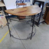 CONSOLE EN FER ET BOIS 