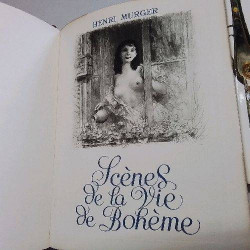 LIVRE HENRI MURGER SCENES DE LA VIE DE BOHEME ILLUSTRATION P.E BECAT