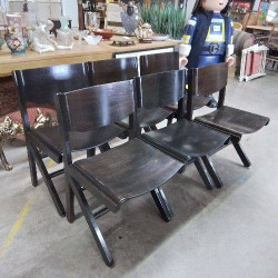 6 CHAISES BAUMANN 
