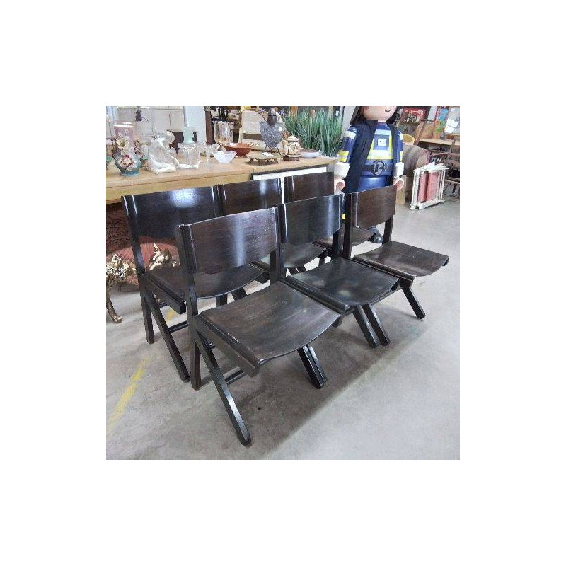 6 CHAISES BAUMANN 
