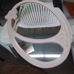MIROIR STYLE ART NOUVEAU ROSE