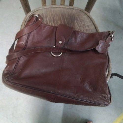 SAC A MAIN CUIR MARRON